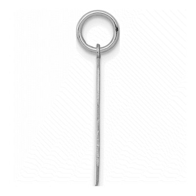 Sterling Silver Number 3 Charm – view 2