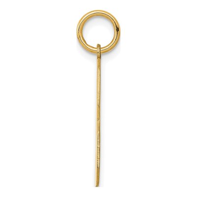 Sterling Silver Gold-Plated Number 3 Charm – view 2