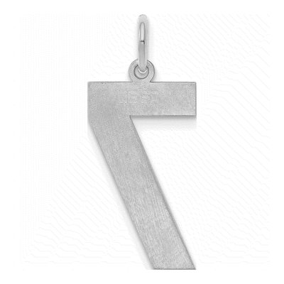 Sterling Silver Number 7 Pendant – view 5
