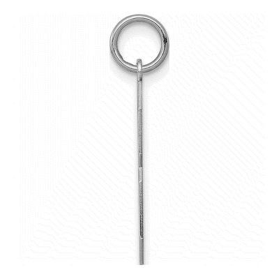 Sterling Silver Number 8 Charm – view 3