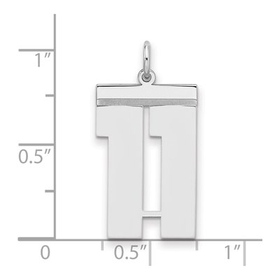 Sterling Silver Number 11 Pendant – view 2
