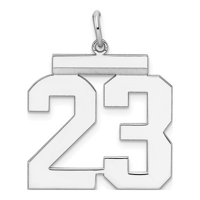 Sterling Silver Number 23 Pendant
