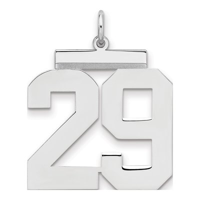 Sterling Silver Number 29 Pendant