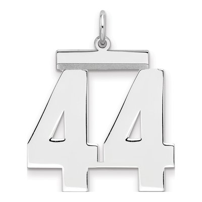 Sterling Silver Number 44 Charm