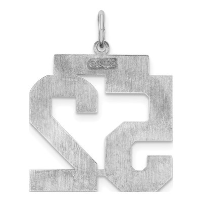 Sterling Silver Number 52 Charm – view 5