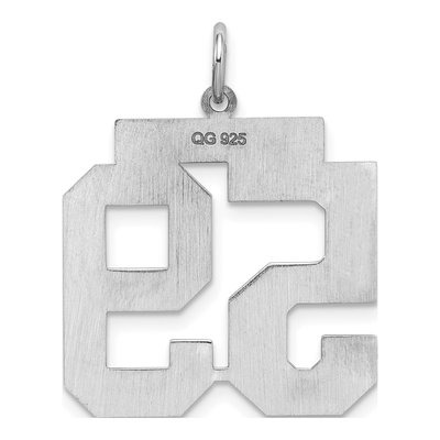Sterling Silver Number 59 Charm – view 5