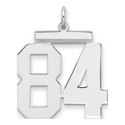 Sterling Silver Number 84 Pendant