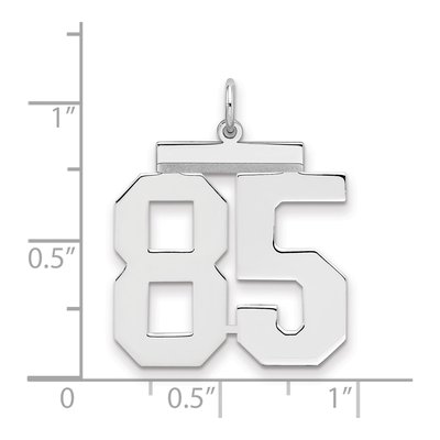 Sterling Silver Number 85 Pendant – view 2