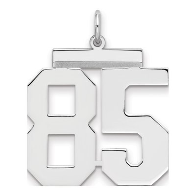 Sterling Silver Number 85 Pendant