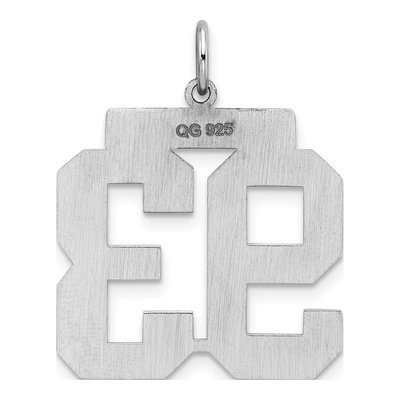 Sterling Silver Number 93 Pendant – view 5
