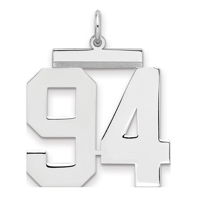 Sterling Silver Number 94 Charm