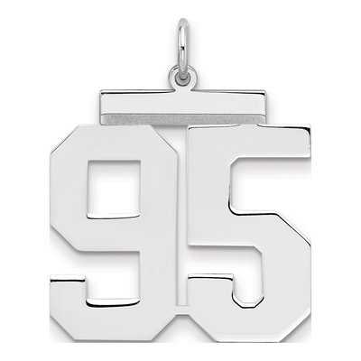 Sterling Silver Number 95 Charm