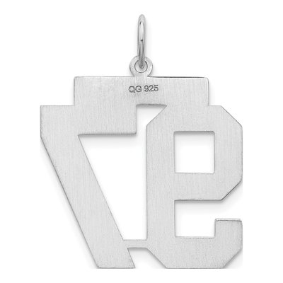 Sterling Silver Number 97 Pendant – view 5