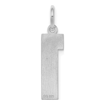 Sterling Silver Number 1 Pendant – view 4
