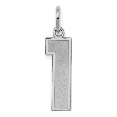 Sterling Silver Number 1 Pendant