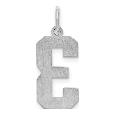 Sterling Silver Number 3 Charm – view 5