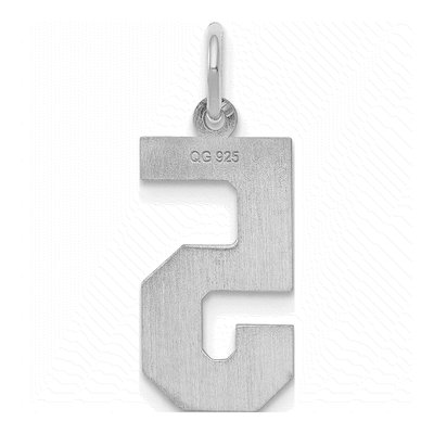 Sterling Silver Number 5 Pendant – view 5