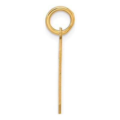 Sterling Silver Gold-Plated Number 6 Charm – view 2
