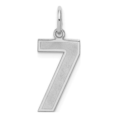Sterling Silver Number 7 Charm