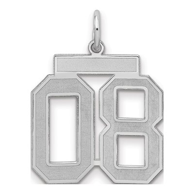 Sterling Silver Number 8 Pendant