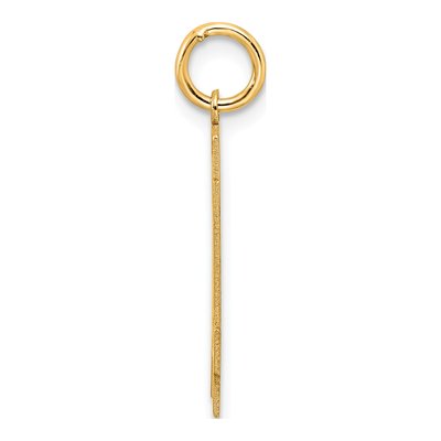 Sterling Silver Gold-Plated Number 14 Charm – view 2