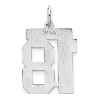 Sterling Silver Number 18 Charm – view 5