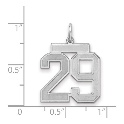Sterling Silver Number 29 Charm – view 2