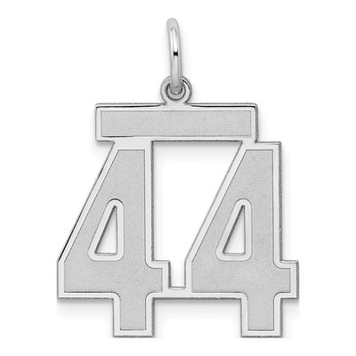 Sterling Silver Number 44 Charm