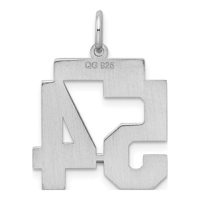 Sterling Silver Number 54 Charm – view 5