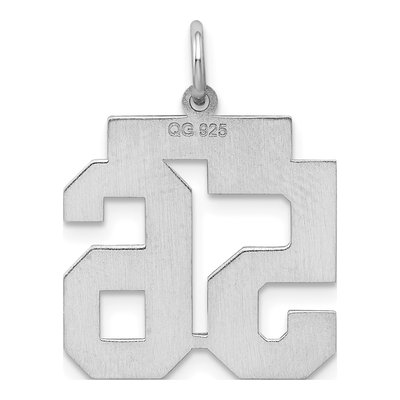 Sterling Silver Number 56 Pendant – view 5