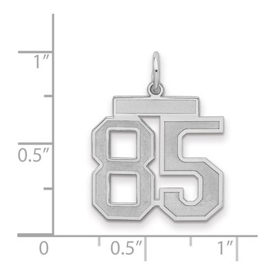 Sterling Silver Number 85 Charm – view 2