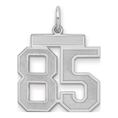 Sterling Silver Number 85 Charm