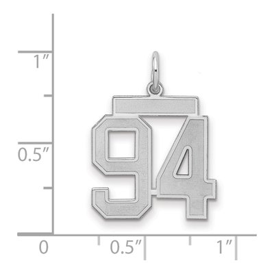 Sterling Silver Number 94 Charm – view 2
