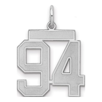 Sterling Silver Number 94 Charm