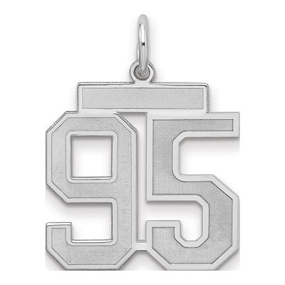 Sterling Silver Number 95 Charm