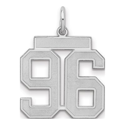 Sterling Silver Number 96 Charm