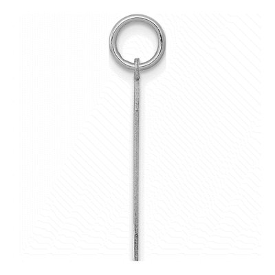 Sterling Silver Number 0 Charm – view 2