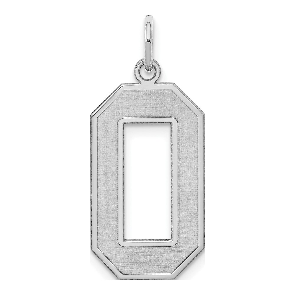 Sterling Silver Number 0 Charm