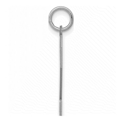 Sterling Silver Number 2 Pendant – view 2
