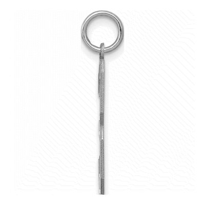 Sterling Silver Number 3 Charm – view 2