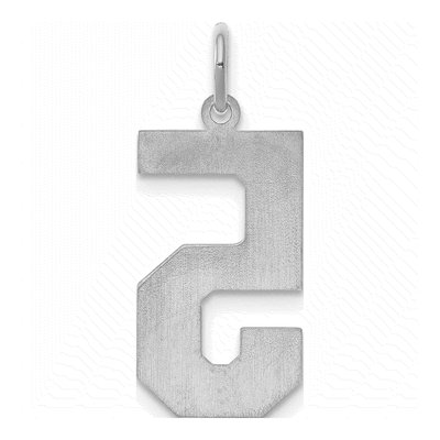 Sterling Silver Number 5 Pendant – view 4