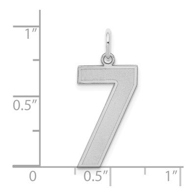 Sterling Silver Number 7 Charm – view 4