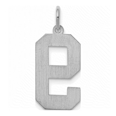 Sterling Silver Number 9 Charm – view 5