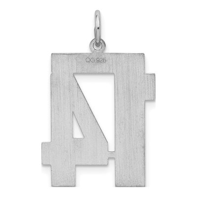 Sterling Silver Number 14 Charm – view 5