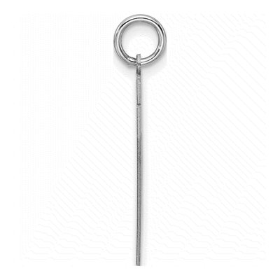 Sterling Silver Number 17 Pendant – view 3