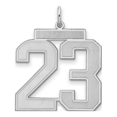 Sterling Silver Number 23 Charm