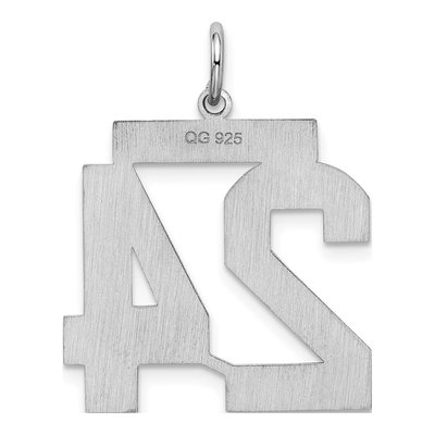 Sterling Silver Number 24 Charm – view 5