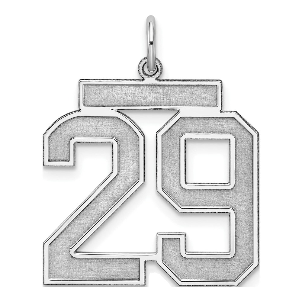 Sterling Silver Number 29 Pendant