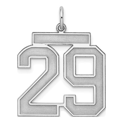 Sterling Silver Number 29 Pendant