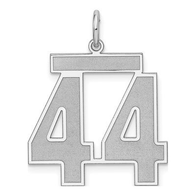 Sterling Silver Number 44 Charm
